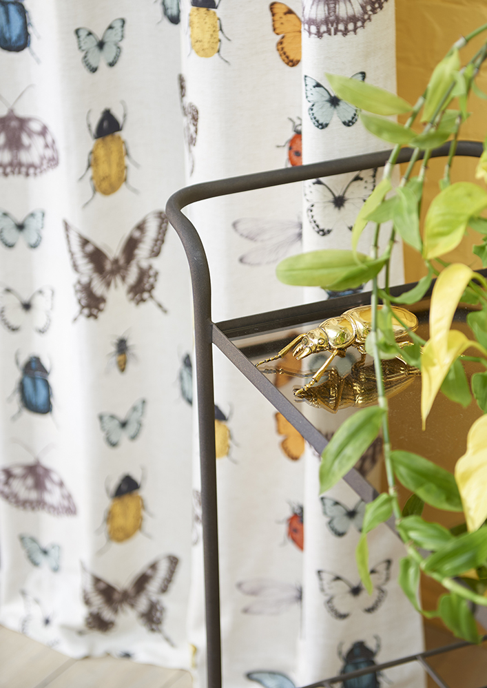 Colourful bug and beetle curtains