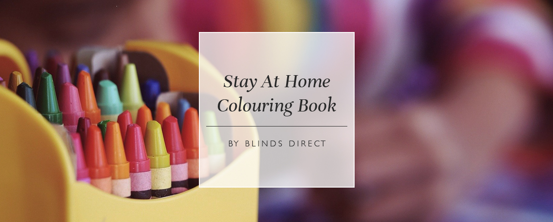 Stay At Home Colouring Book by Blinds Direct