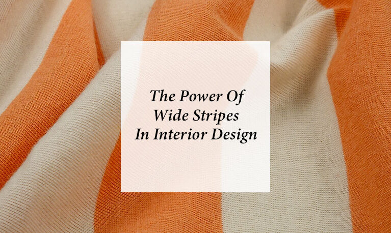 The Power of Wide Stripes in Interior Design